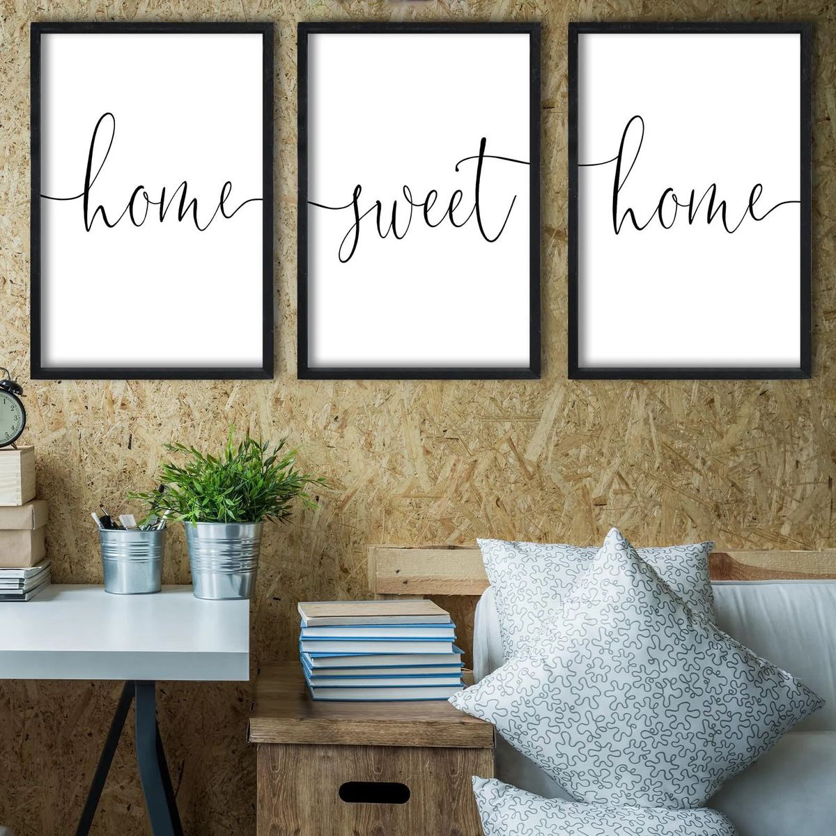 RLWangChao Home Sweet Home Sign Set of 3 Wall Art Decor 16