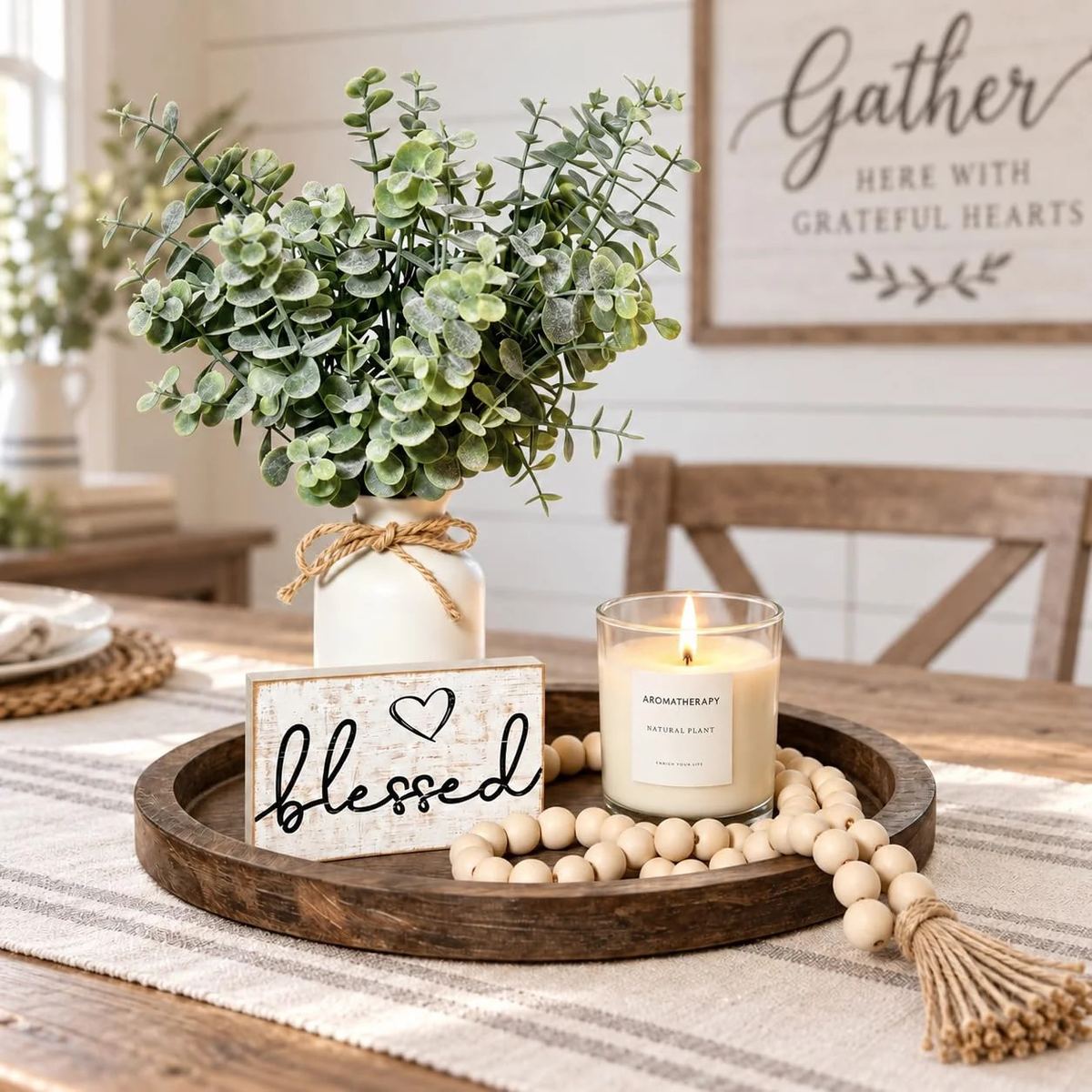 Rustic Modern Farmhouse Decor Set of 6 for Your Living Room