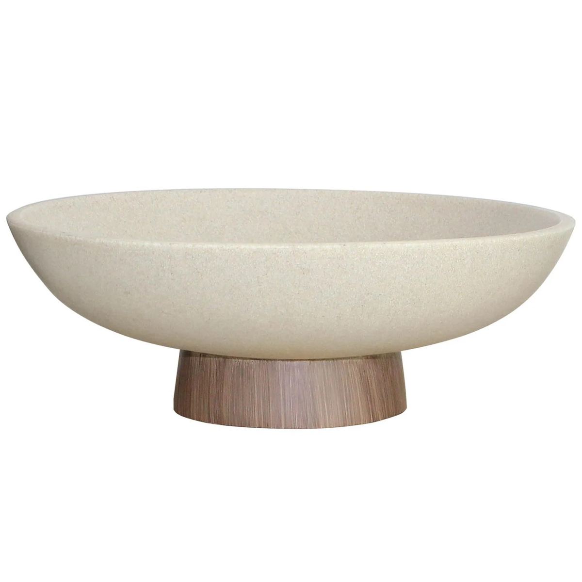Modern Resin Pedestal Bowl Large Fruit Bowl for Kitchen