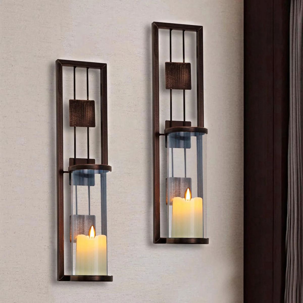 Shelving Solution Wall Sconce Candle Holder Metal Wall
