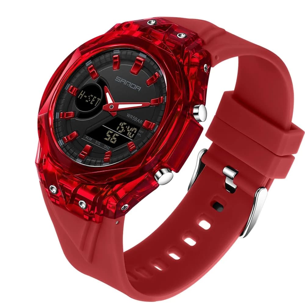FANMIS Unisex Analog Digital Dual Display Watch Outdoor
