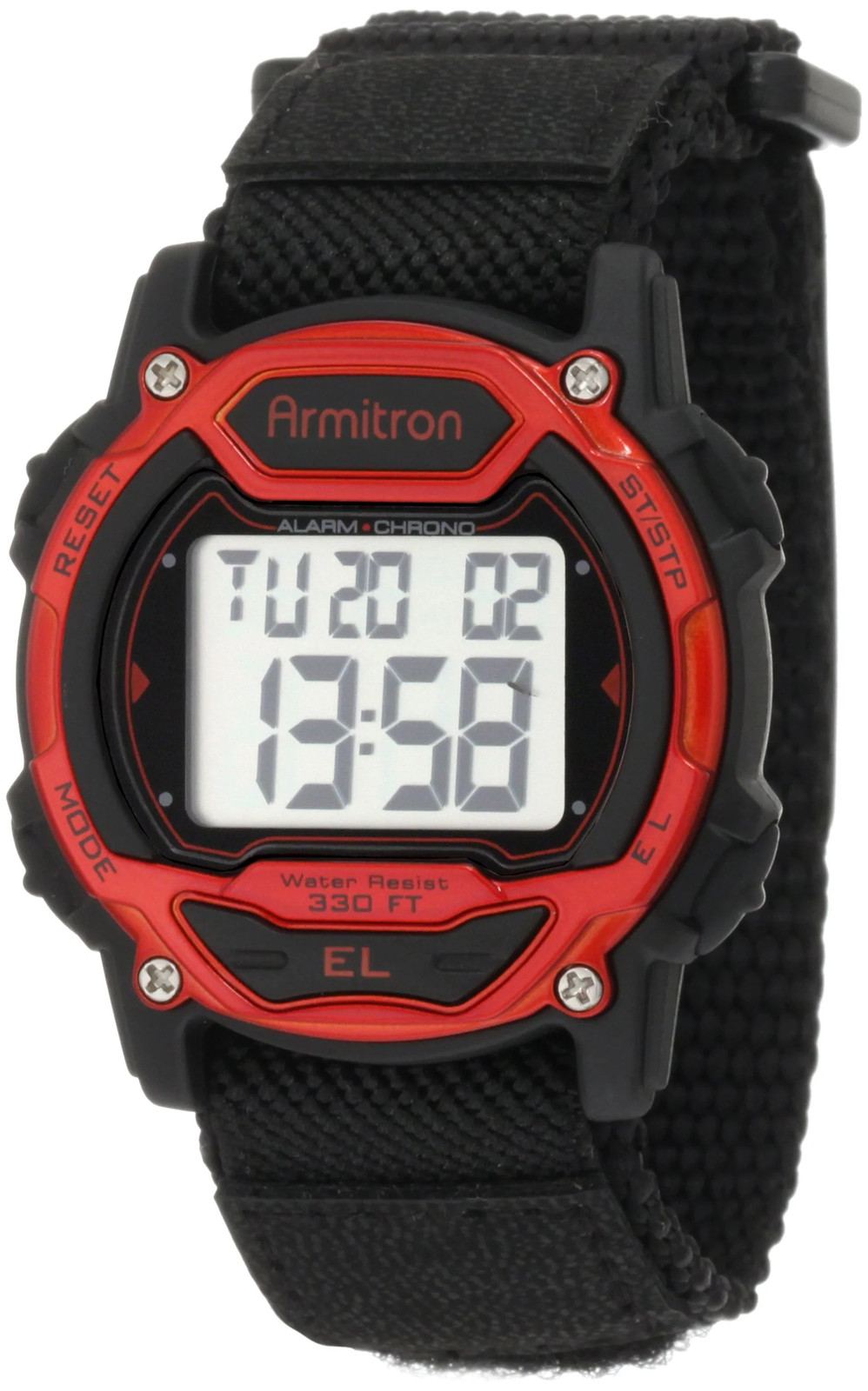 Armitron Sport Unisex Digital Chronograph Nylon Strap Watch