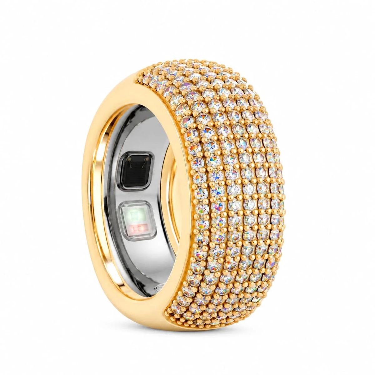 Smart Ring Cover Compatible with Oura Ring 5 Gold Stackable