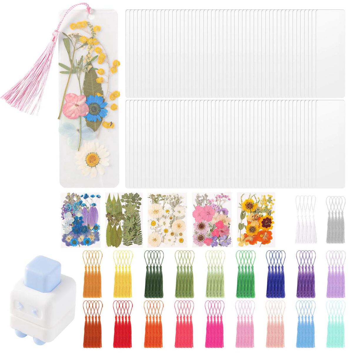 326Pcs Pressed Flower Bookmark Making Kit DIY Bookmark Kit