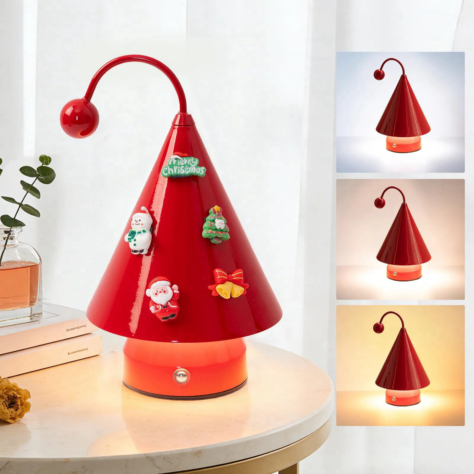 Led Lights Cozy Home Decor Cute Christmas Tree Desk Lamp