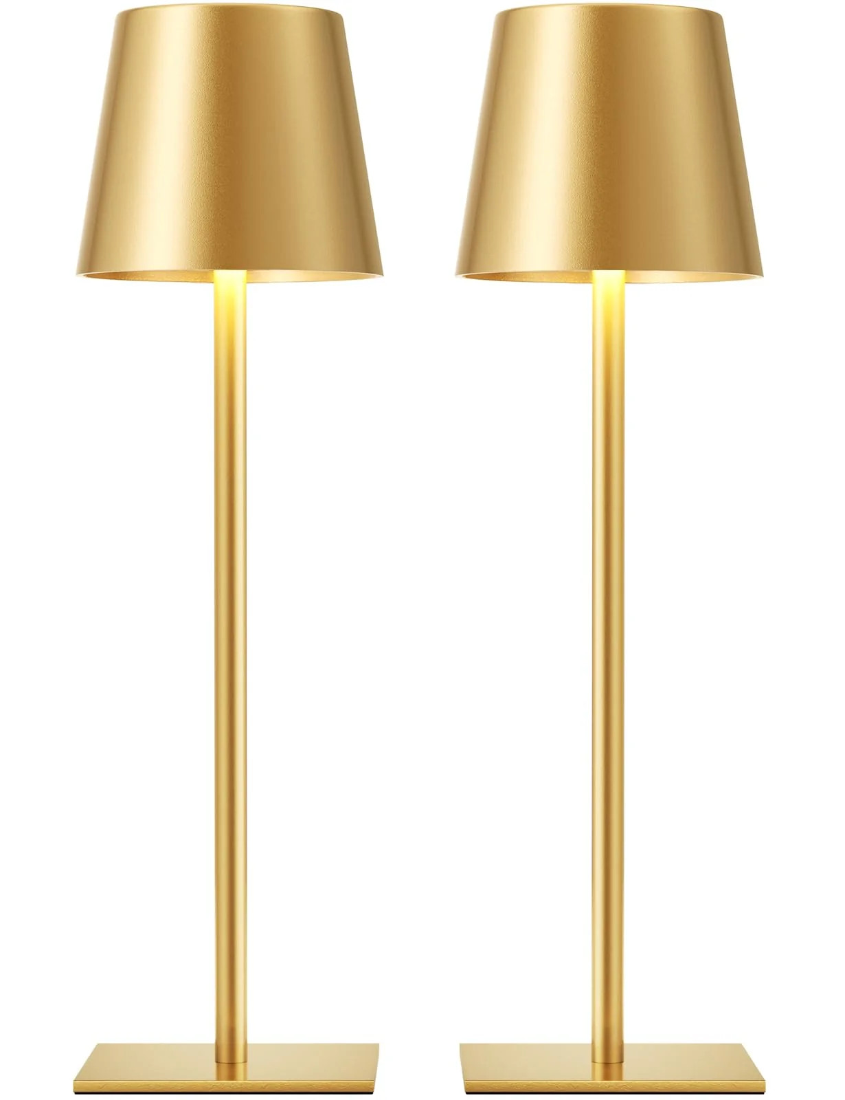 Kakanuo Black Cordless Rechargeable Table Lamp 2 Pack