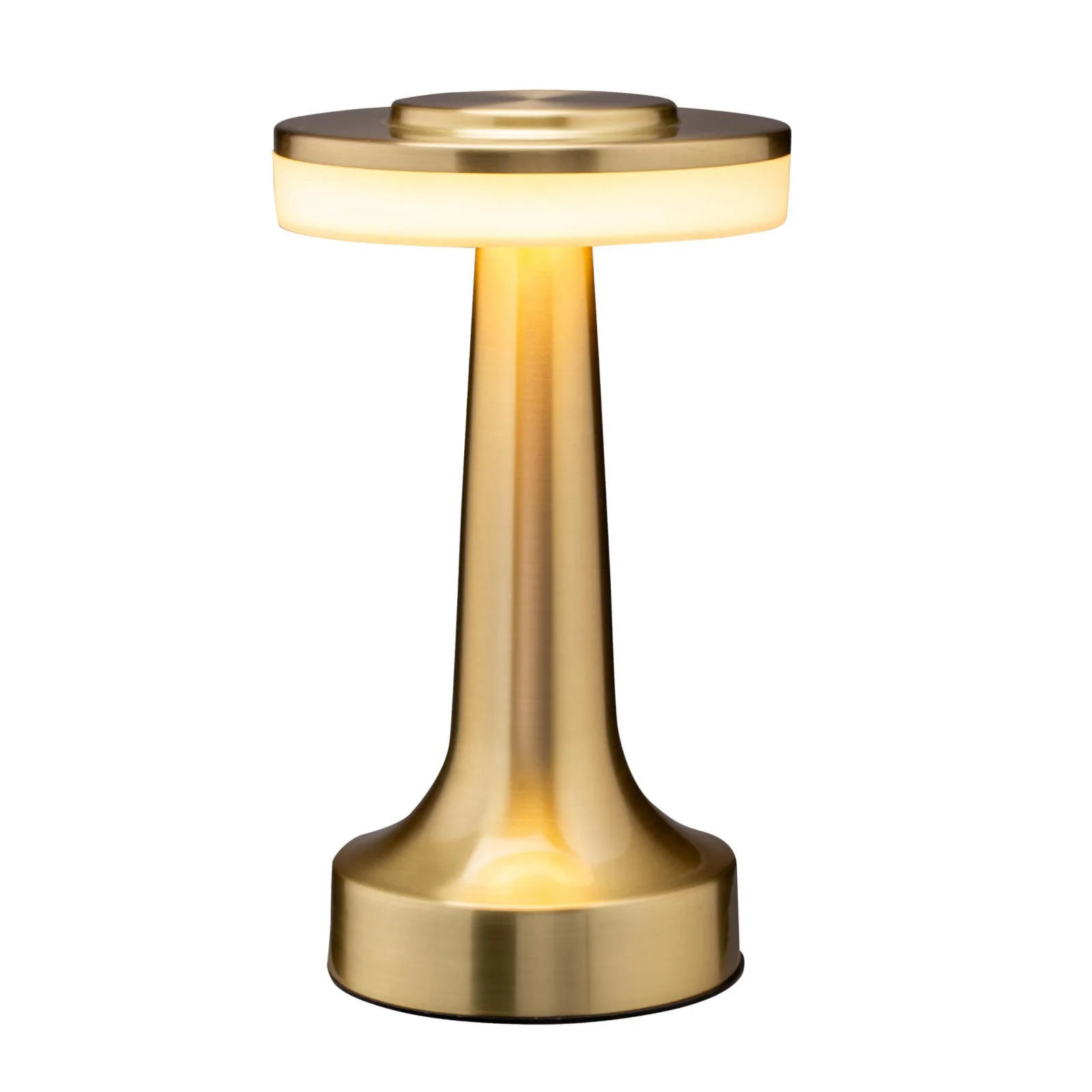 O Bright Dome Cordless Rechargeable LED Mushroom Table Lamp