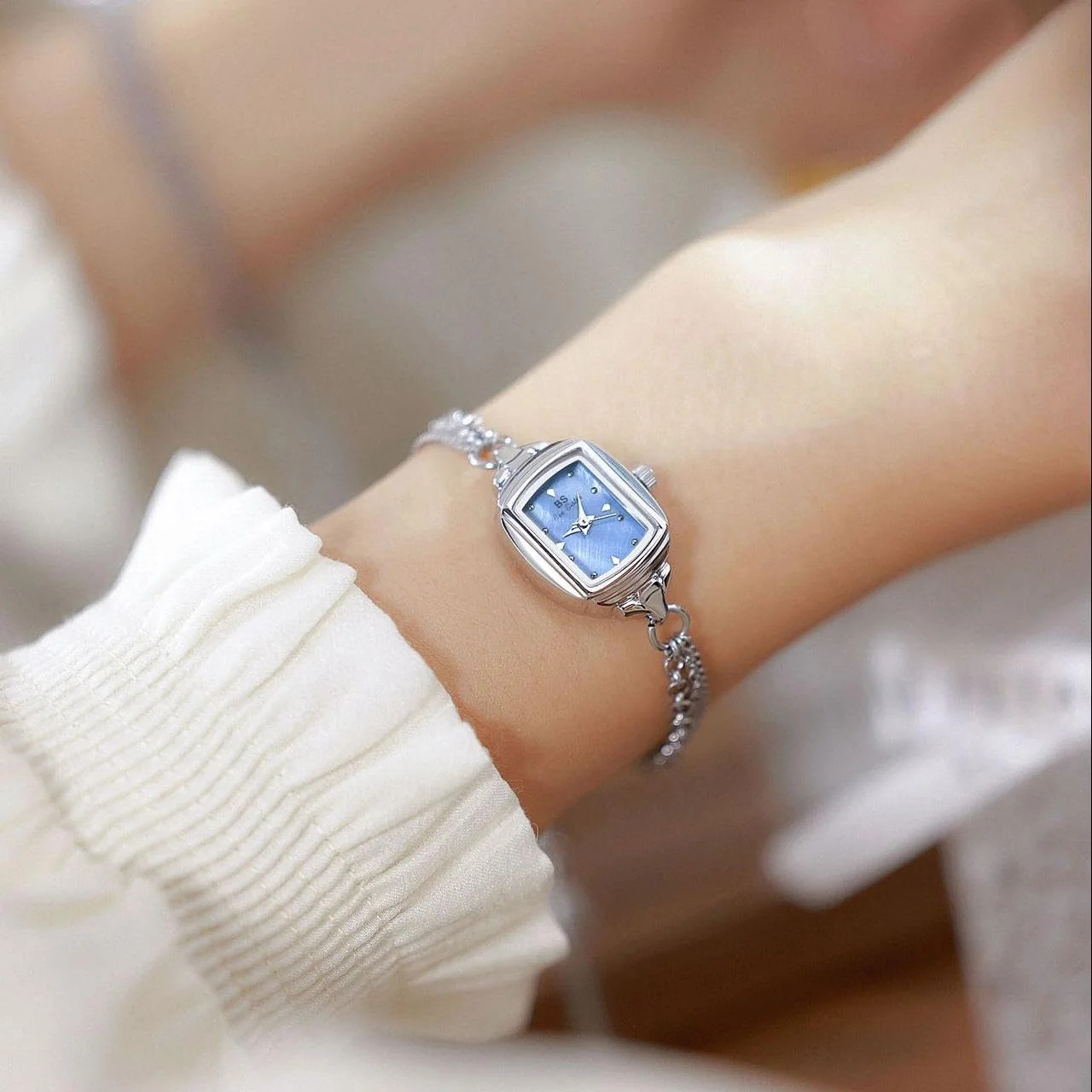 Women s Small Dainty Rectangle Tassel Chain Ultra Thin