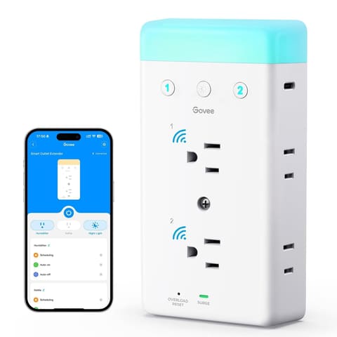 Govee Smart Plug Outlet Extender 3 Sided Power Strips with