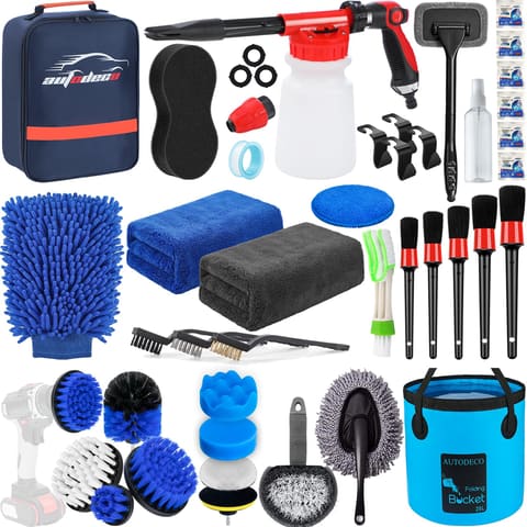 38Pcs Car Wash Detailing Kit Cleaning Kits with Foam Gun