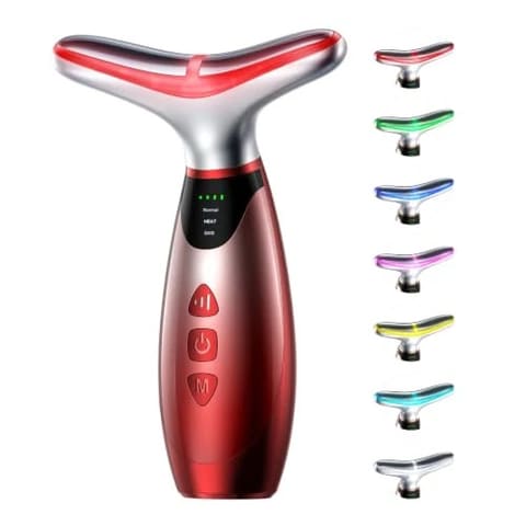 Facial Massager 7 Colors Red Light Therapy for Face and Neck