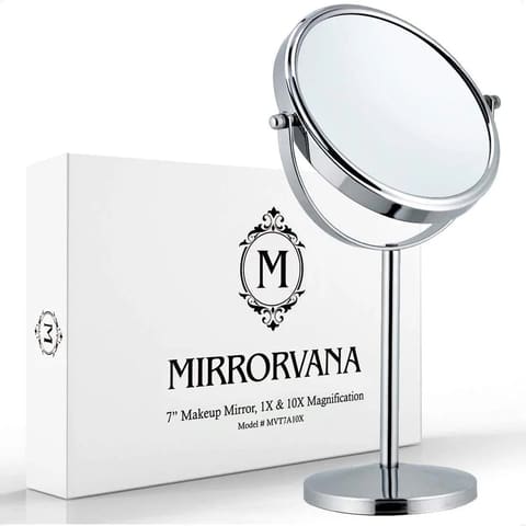 Double Sided 10X 1X Magnifying Mirror 7 x 14
