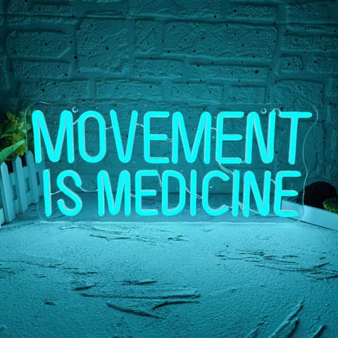 Movement Is Medicine Neon Sign Gym Neon Light LED