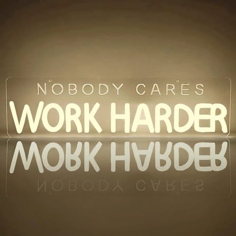 Nobody Cares Work Harder Neon Sign Gym Neon Lights for Home