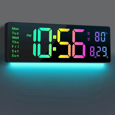 Digital Wall Clock Large Display 16 Digital Clock with 11