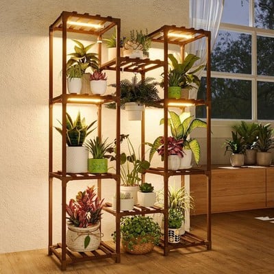 Plant Stand with Grow Light and 10 Shelves