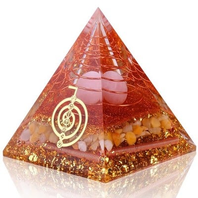 Citrine Orgone Pyramid for Positive Energy
