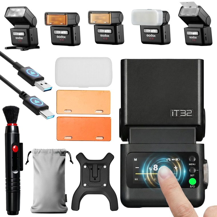 Godox IT32 Mini TTL Flash with LCD Touchscreen and Flexible