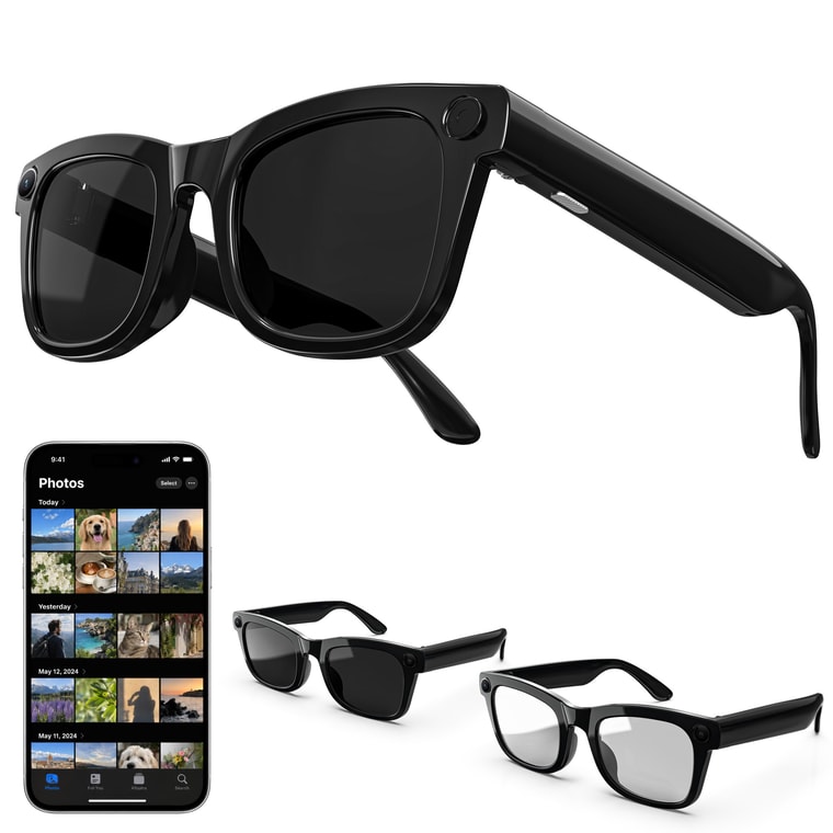 Smart Glasses with 4K Camera and AI Voice Assistant