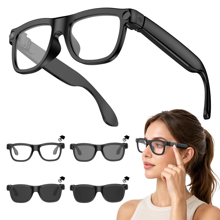 Smart Glasses with 8MP Camera and 1080P Video