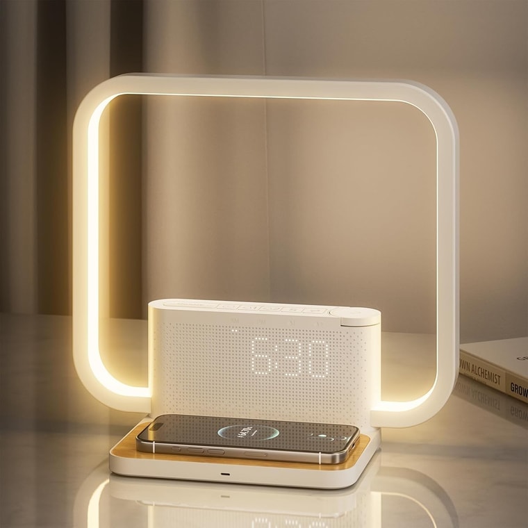 Sunrise Alarm Clock with Wireless Charger
