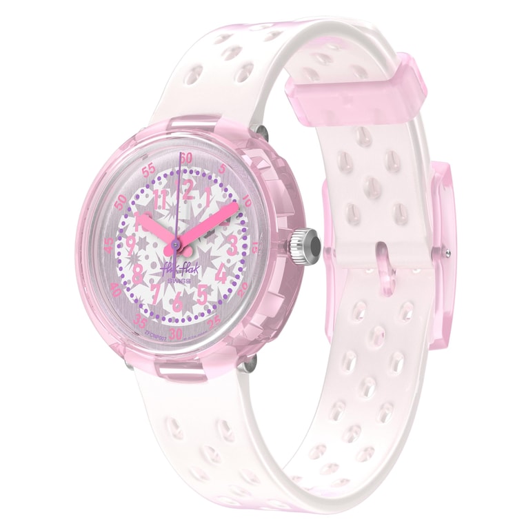 Flik Flak Girls Kids Watch Casual Pink Bio sourced Quartz