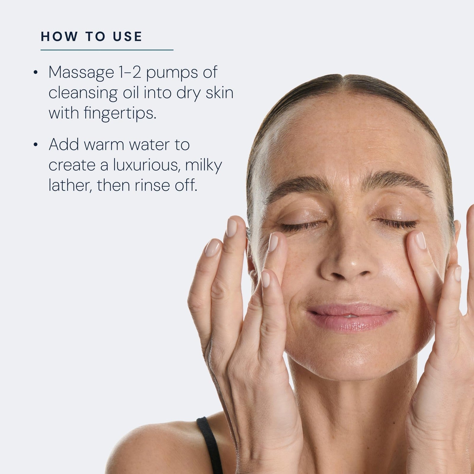 ELEMIS Nourishing Omega-Rich Cleansing Oil bottle with pump for skin conditioning and deep cleansing, 6.5 fl oz.