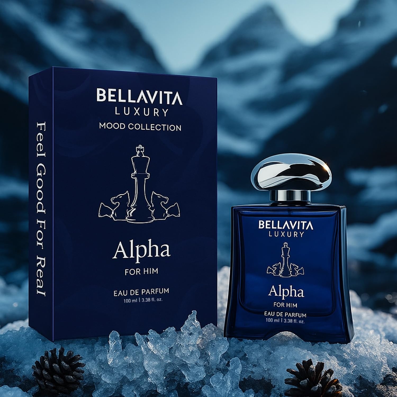 Bellavita Alpha Pheromone Inspire perfume for men in 100ml bottle from the Luxury Mood Collection.