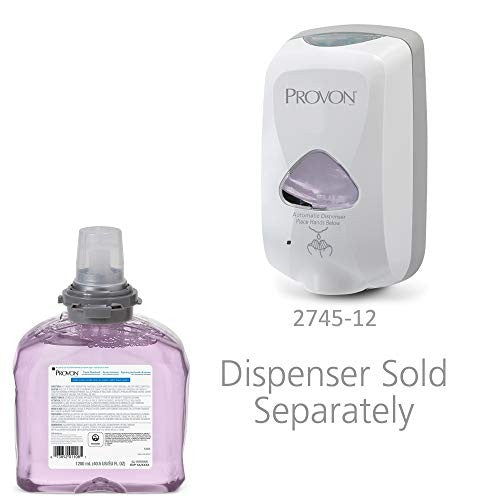 GOJO PROVON foaming handwash with cranberry fragrance and advanced moisturizers, 12-pack, soap dispenser with lathering foam
