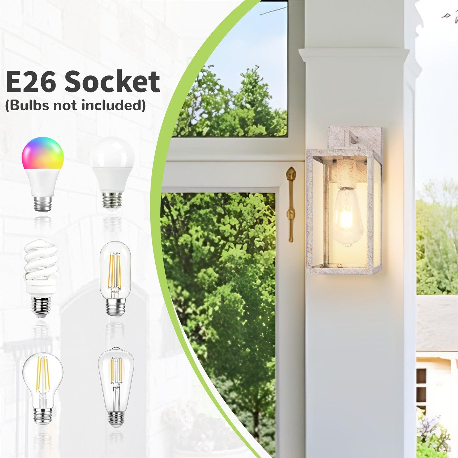Outdoor wall light fixture by Imizdlum, waterproof exterior sconce with a modern black finish and clear glass shade for outdoor lighting.