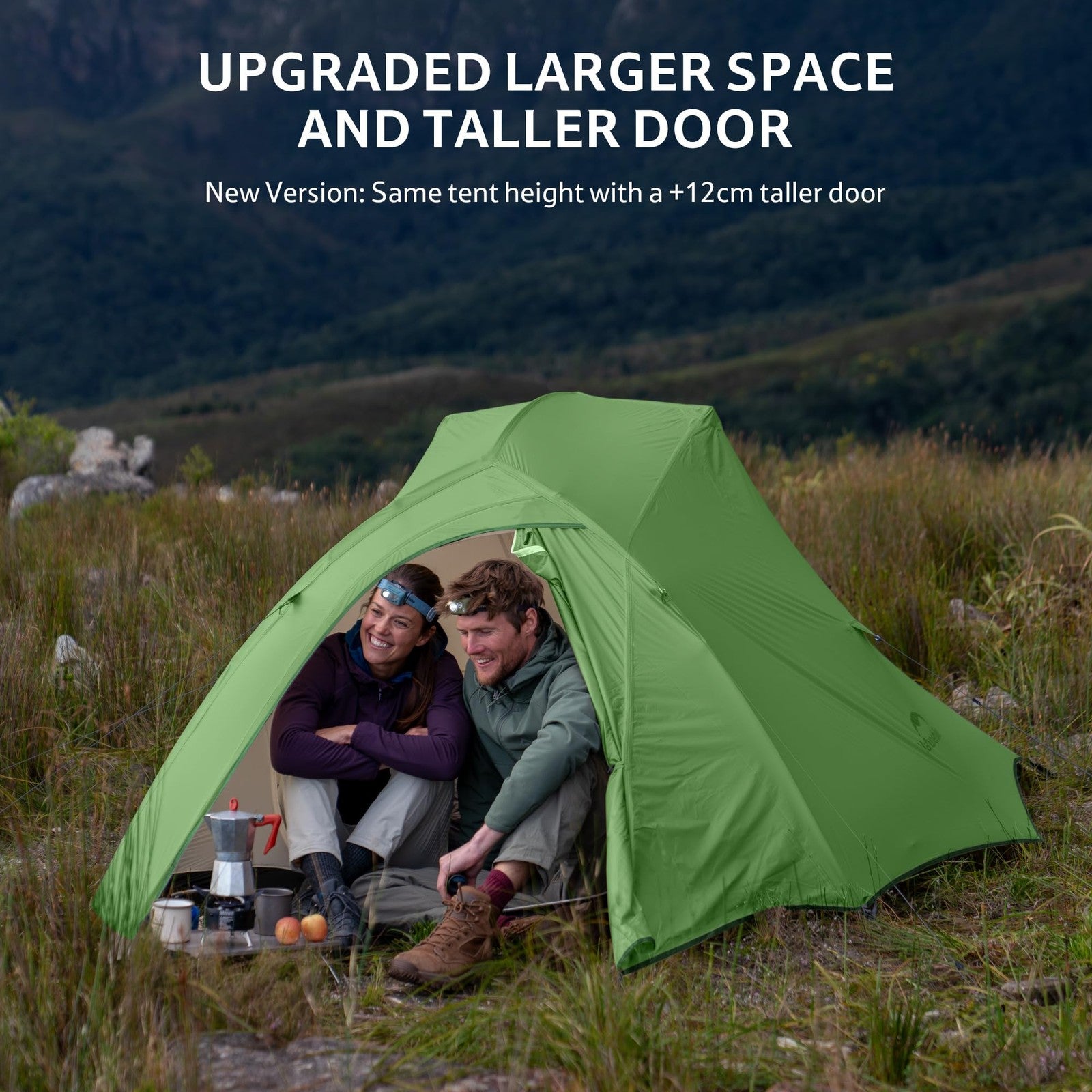 Naturehike Cloud Up 3 Person Backpacking Tent footprint, durable waterproof ground sheet for 3-season camping and outdoor adventures.