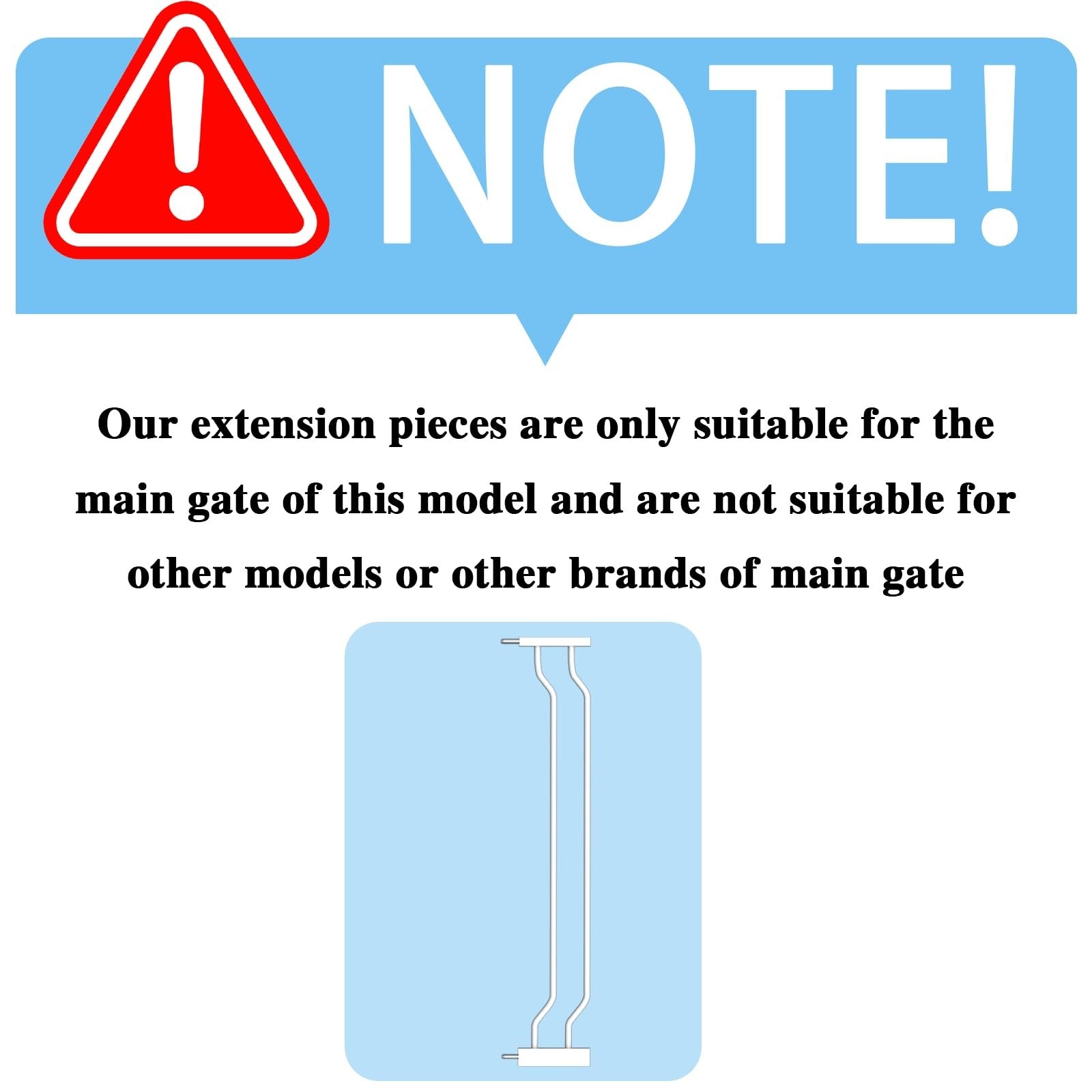Flower Frail extra wide baby gate extension, pressure-mounted, fits 34-38.5 inch wide safety gate, with metal frame and mesh panels.