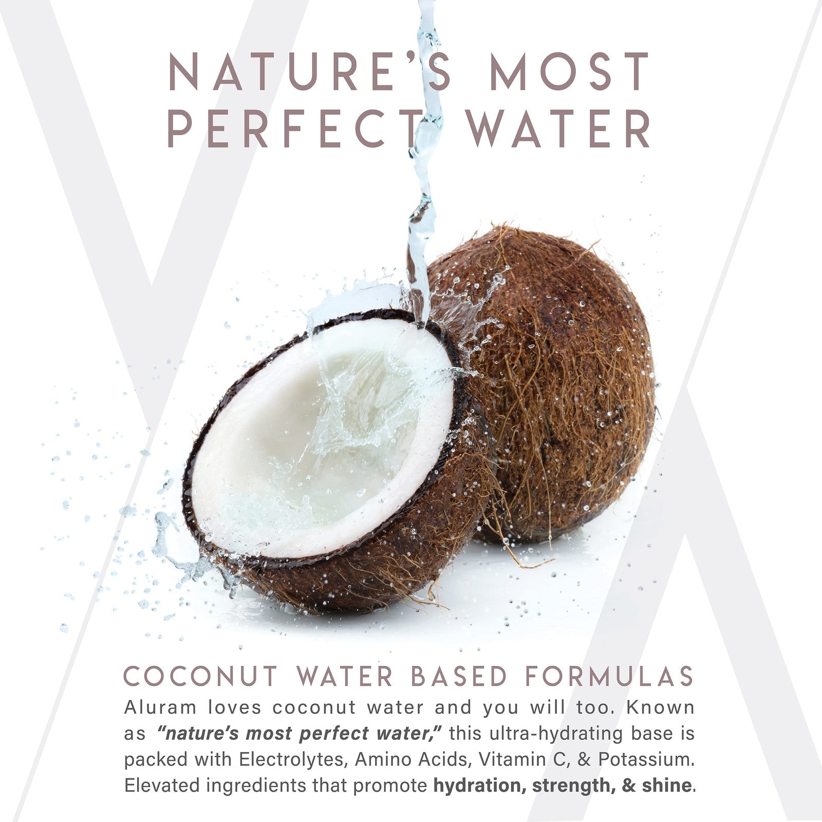 Curl shampoo by Unbranded with clear, coconut water-infused formula, shown in a sleek bottle for lightweight cleansing of curly hair.
