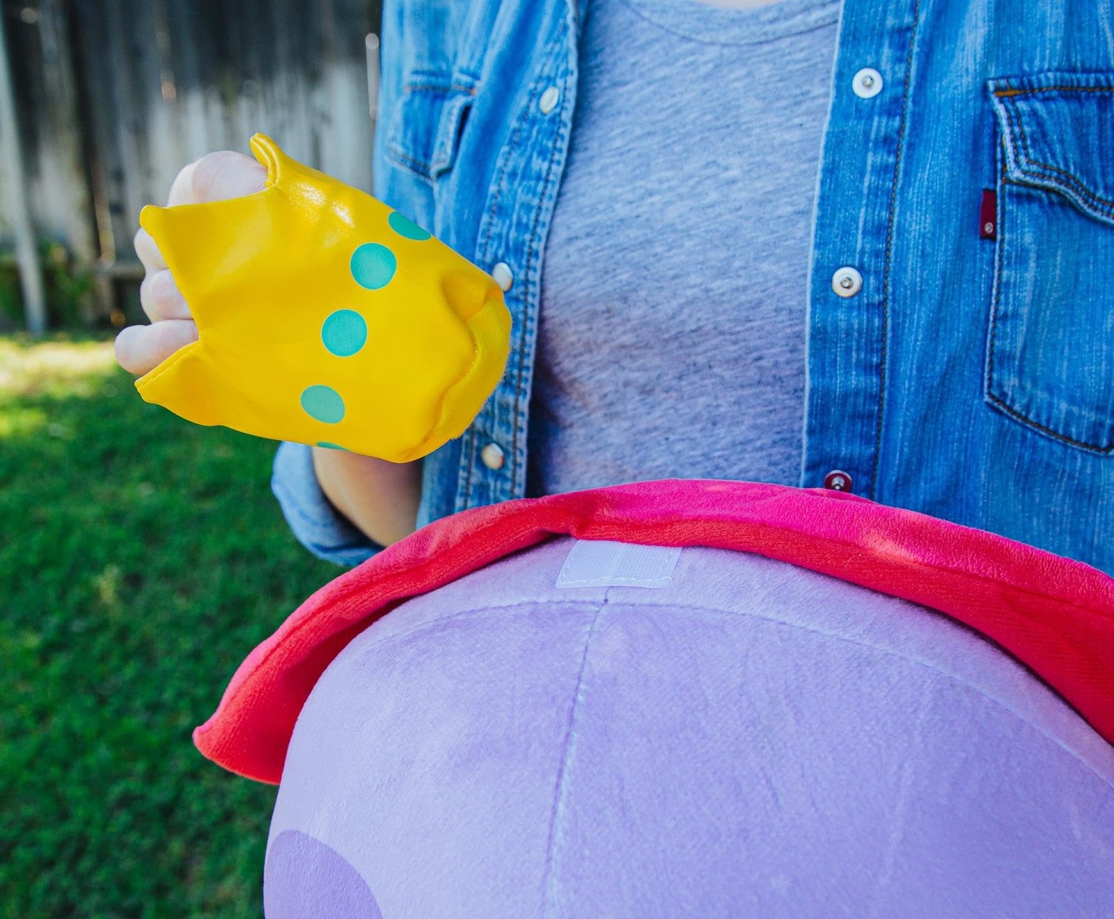 Nickelodeon Spongebob Squarepants King Jellyfish 10-inch collector plush toy shown on a plain background.