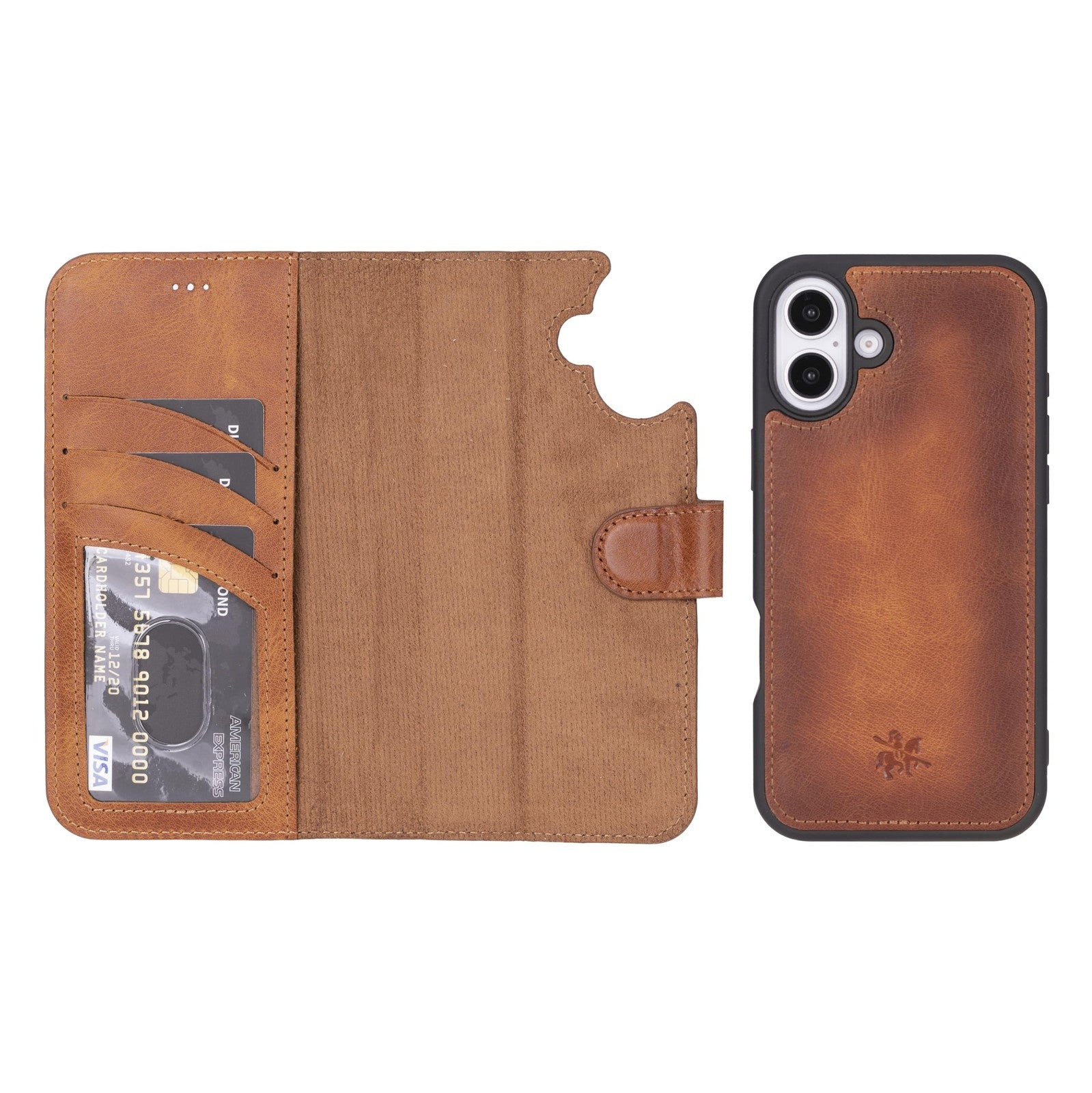 Venito iPhone 16 Plus wallet phone case with MagSafe compatibility, drop and impact protection, featuring a sleek design.