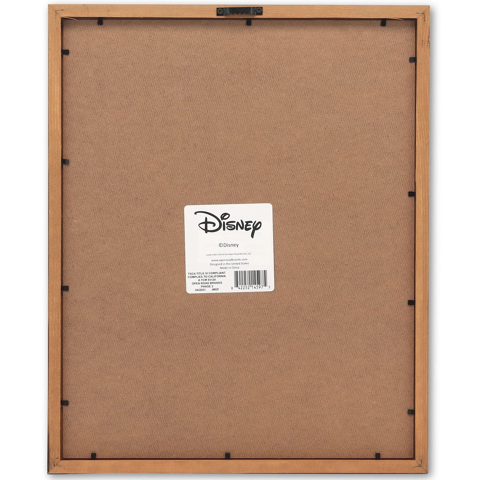 Open Road Brands Disney Dumbo framed wood wall art featuring an inspirational quote with an image of Dumbo the elephant.