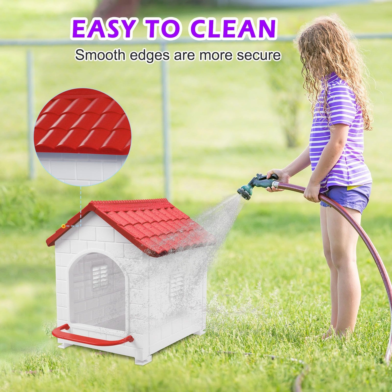Rockever waterproof chicken nesting box with soft bedding for hens to lay eggs comfortably in a farm or coop setting.