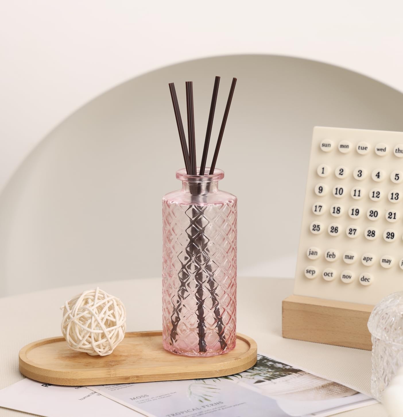 Set of 36 pink glass bud vases by Fixwal, small flower vases for centerpieces, mini glass vases for floral arrangements.