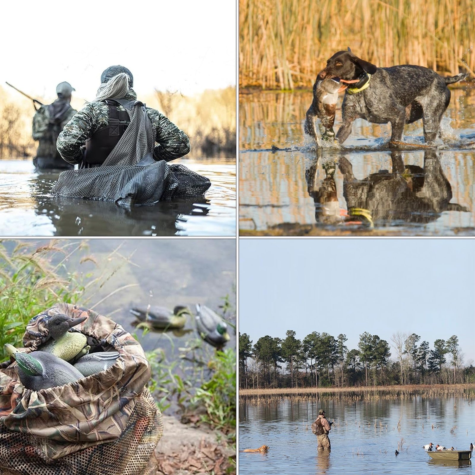 ZLEYECZ duck decoy weights with stainless steel wirerope and swivel, designed for secure anchoring in waterfowl hunting.
