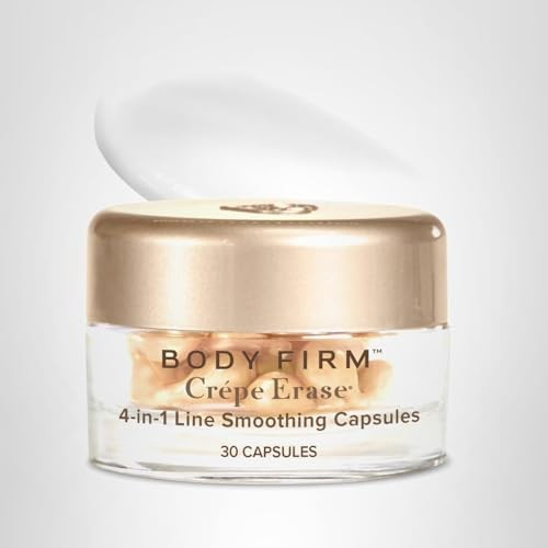 Crepe Erase Body Firm crepe smoothing capsules for face, anti-aging and hydrating skincare with 4-in-1 line smoothing benefits