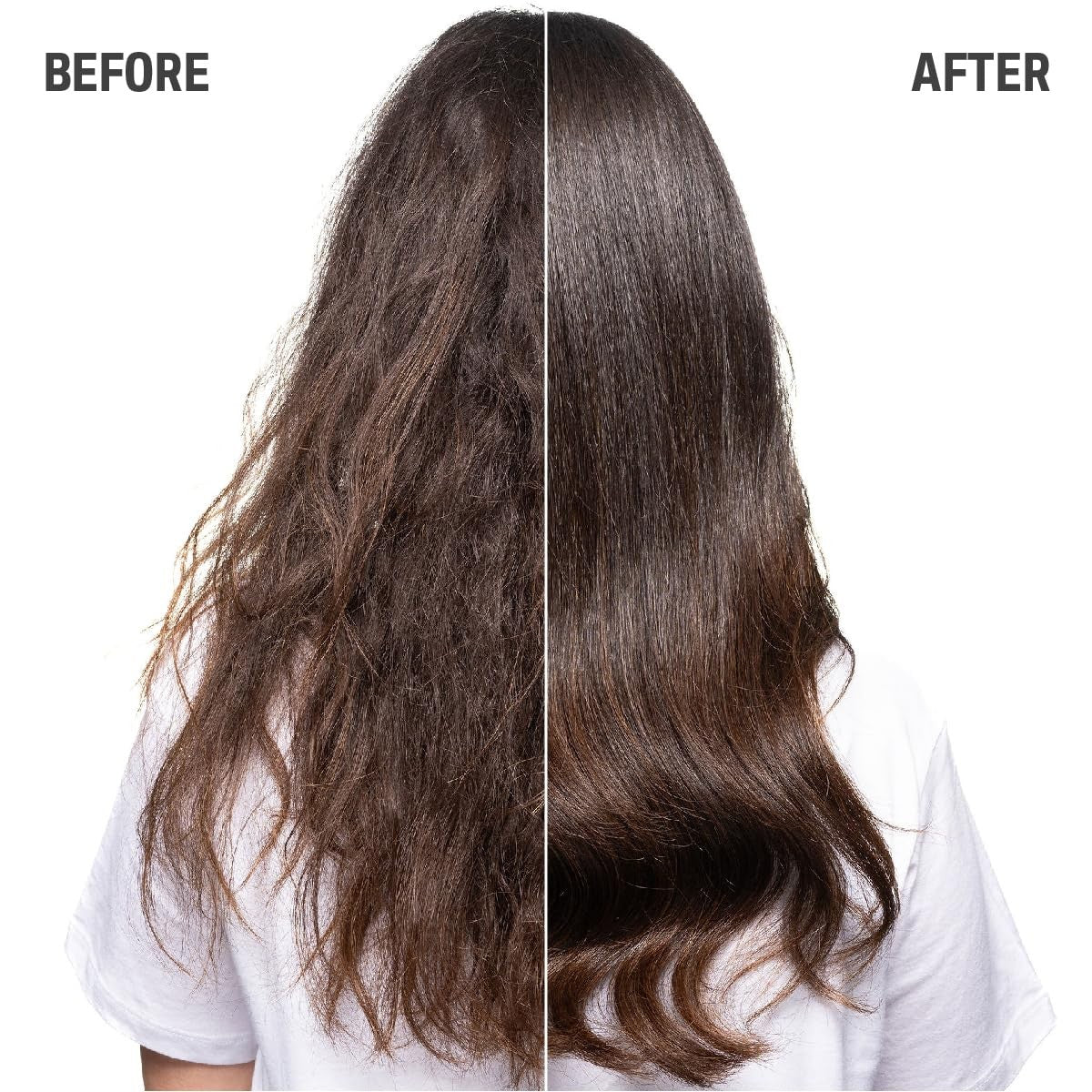 Goldwell Dualsenses Just Smooth anti-frizz and humidity control conditioner bottle with gold and black label.