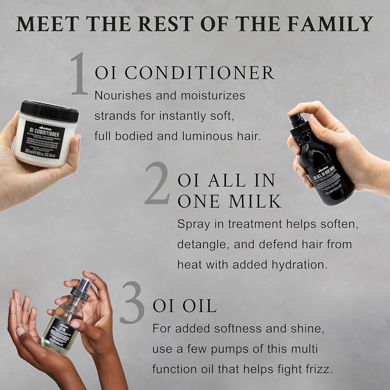 Davines OI Body Wash with Roucou Oil, hydrating and gentle cleansing, 9.47 fl oz bottle showing the product and label.
