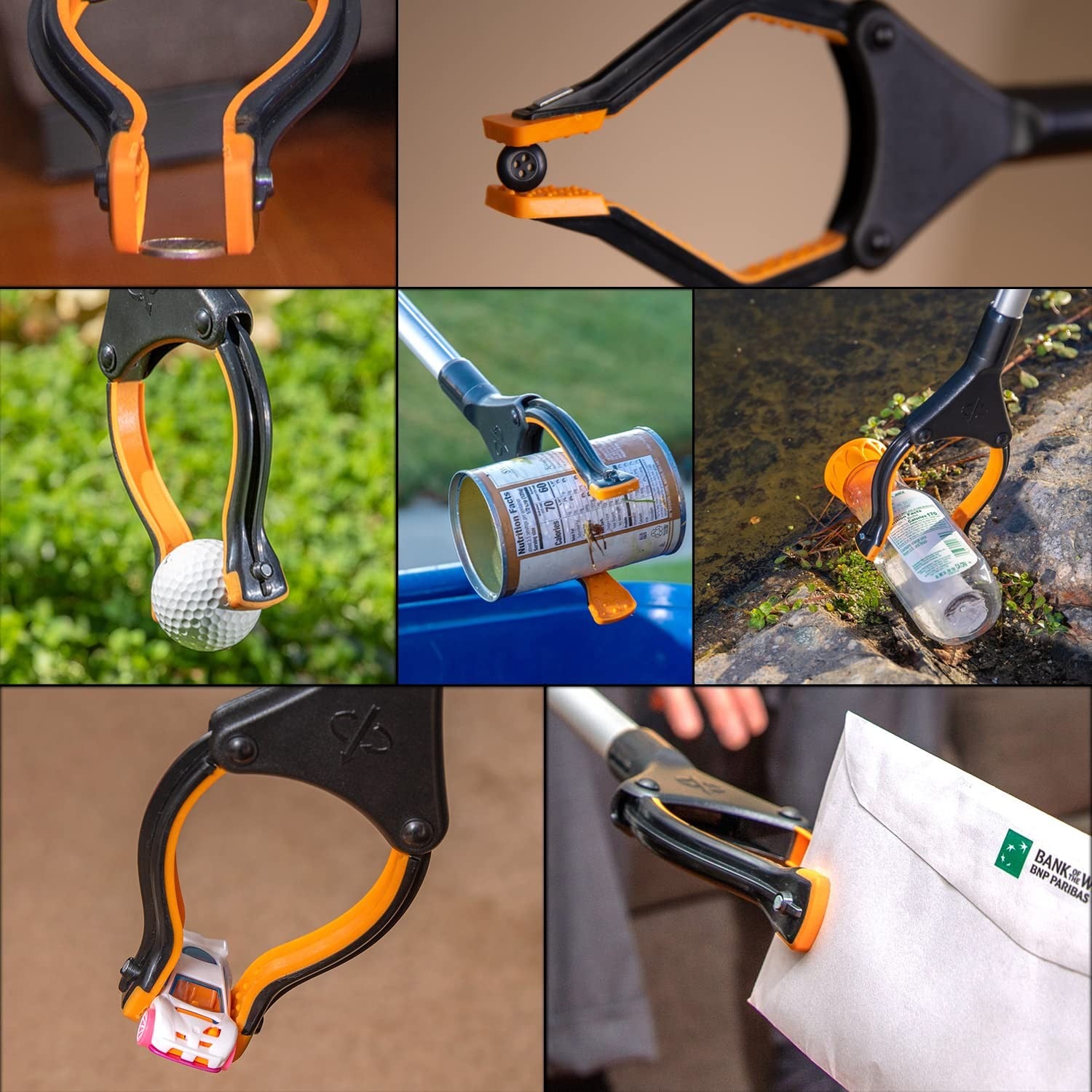 Ezpik Grip Aid Tool and Reacher Grabber with magnets, ideal for seniors to pick up trash or objects easily.