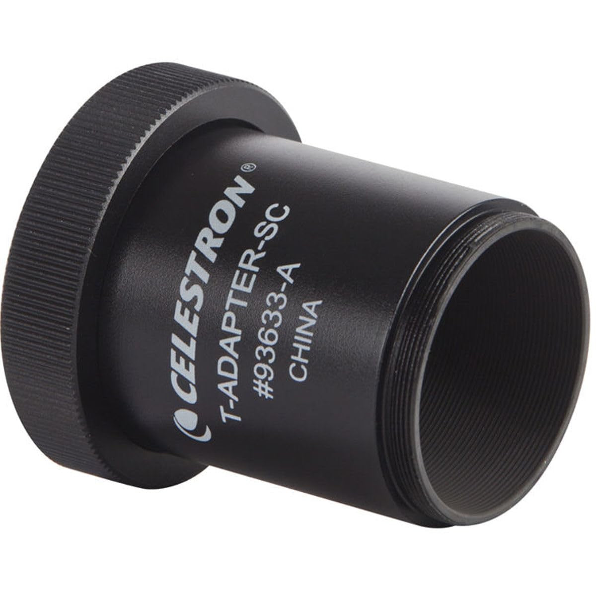 Celestron 93633-A DSLR T-Adapter for C5, 6, 8, 9.25, 11, 14 telescopes, black, connects DSLR cameras to telescope.