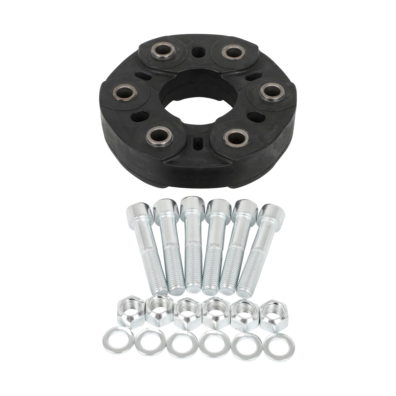 SCITOO driveshaft drive shaft coupler with flexible joint for automotive use, showing metal and rubber components.