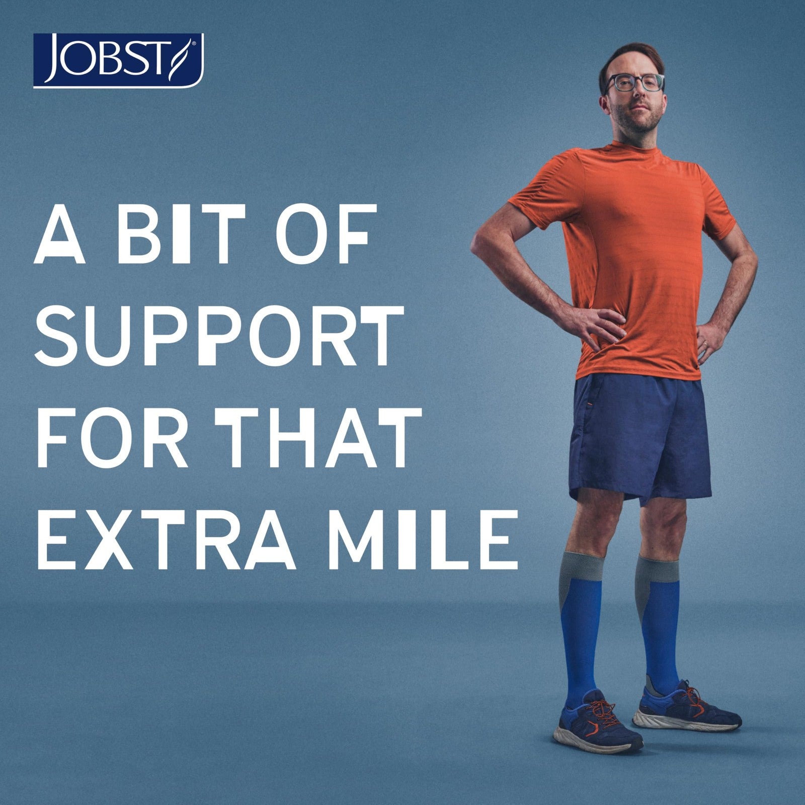 Jobst Sport knee-high compression socks in white and grey, X-Large, with 15-20 mmHg compression for sports and active wear.