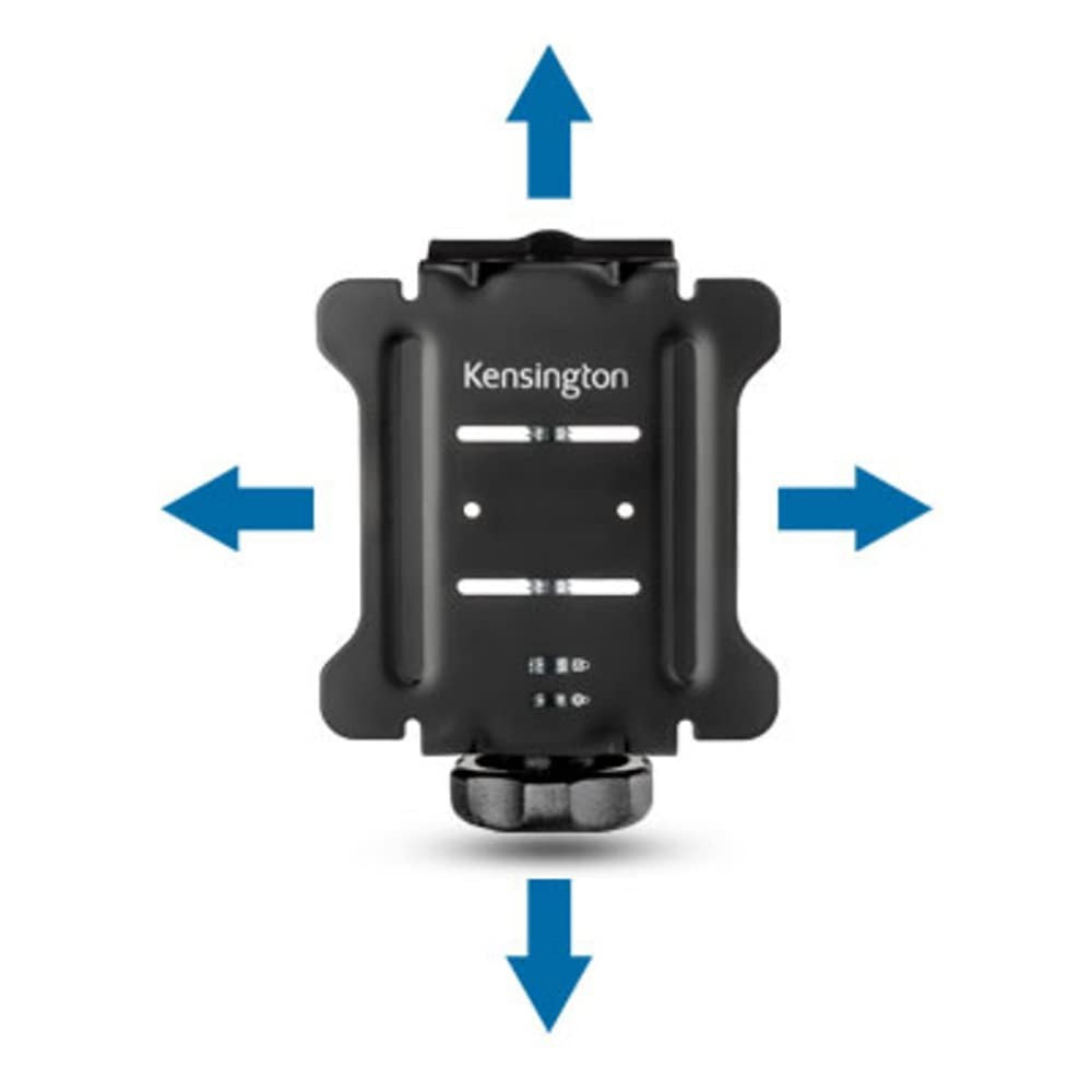 Kensington VESA-compatible docking station mounting bracket with adjustable clamp for secure installation