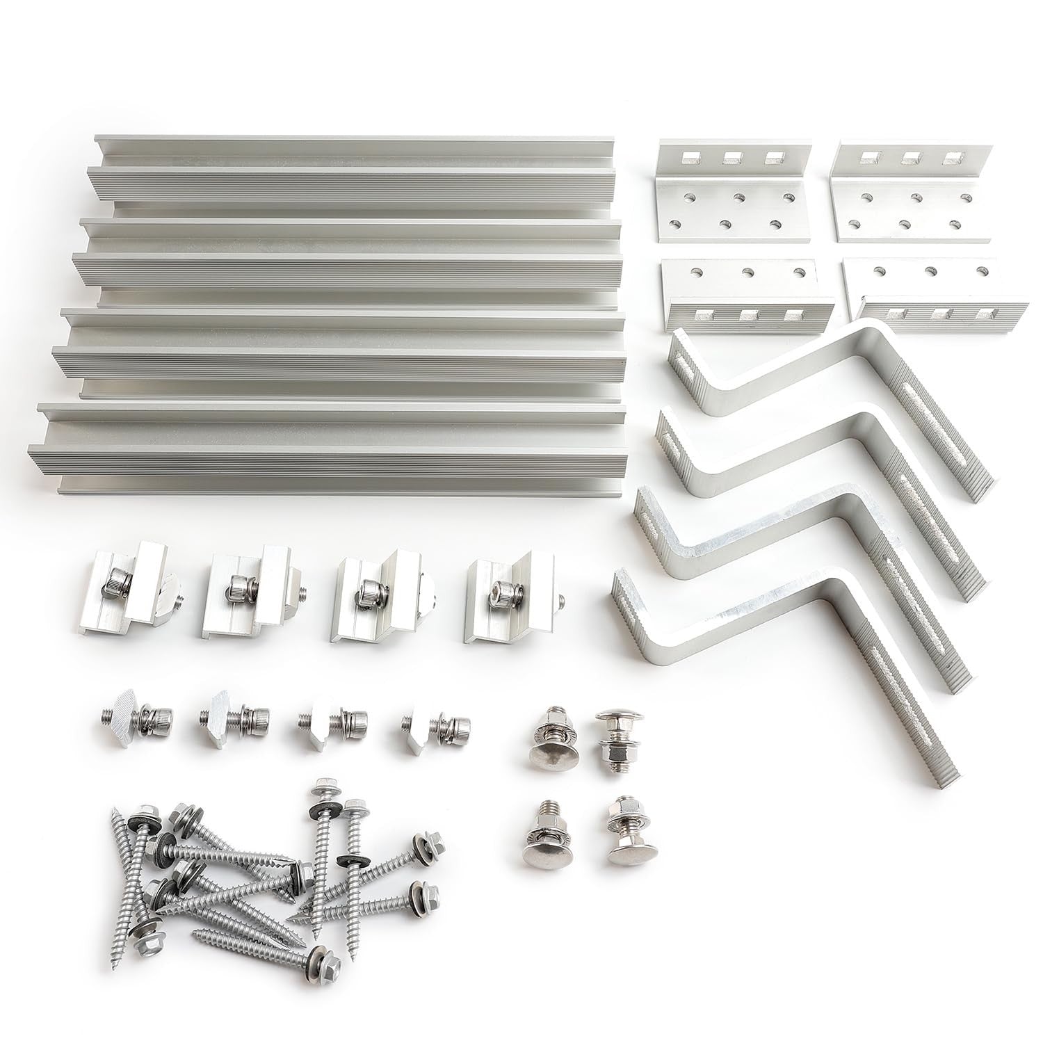 Link Solar heavy duty solar mounting kit for concrete tile and slate roofs, complete racking system for secure solar panel installation.