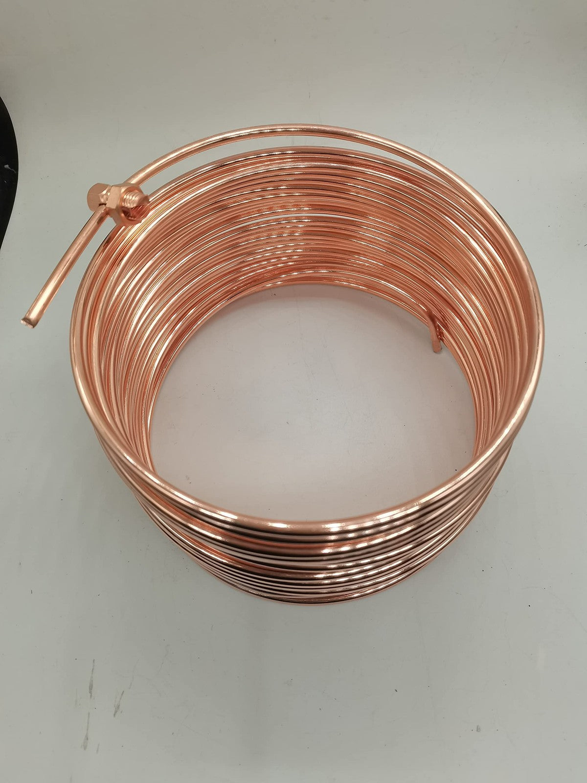 HIBUMFX 6 AWG copper bonded ground wire, 50ft copper clad steel conductor for electrical grounding applications.