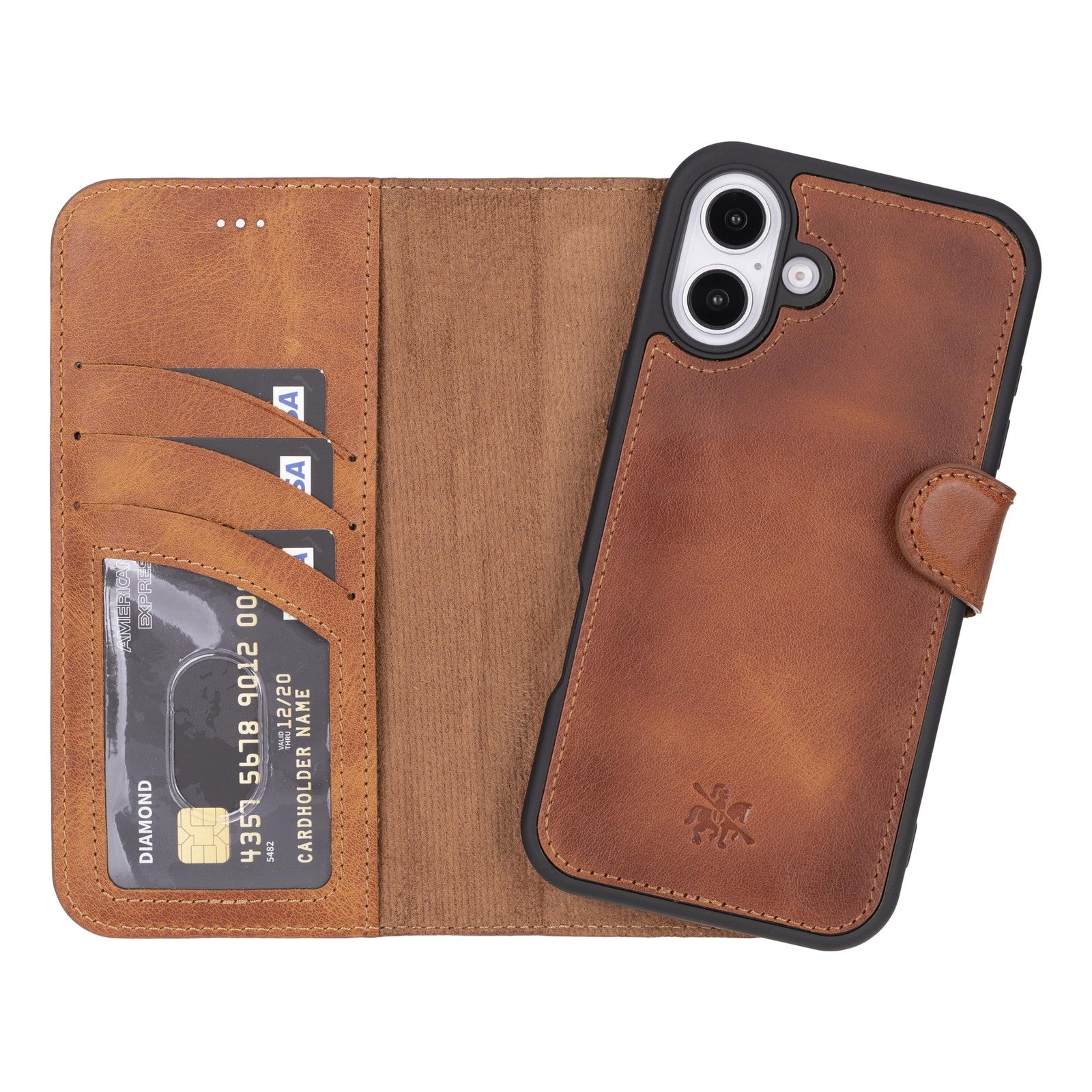 Venito iPhone 16 Plus wallet phone case with MagSafe compatibility and impact protection, featuring a sleek design and wallet compartment.